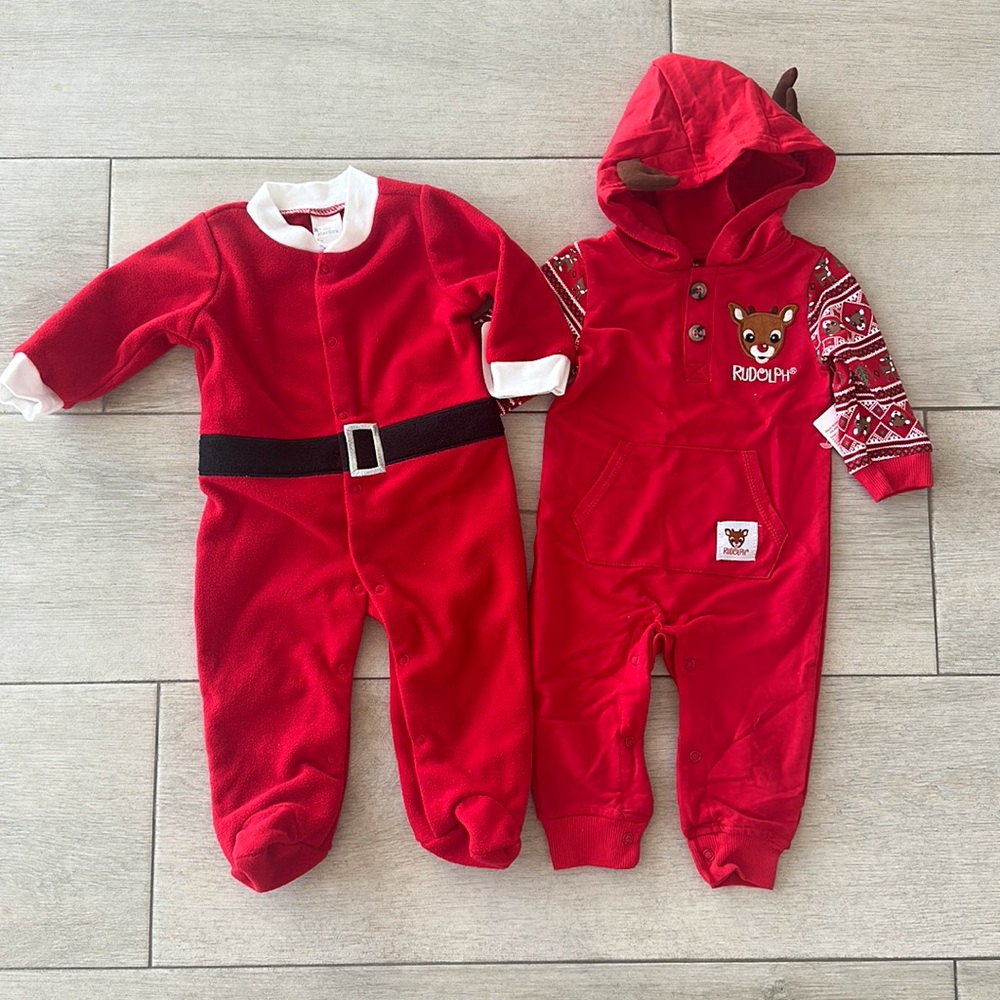 Holiday -Christmas- one piece -6 M pajamas